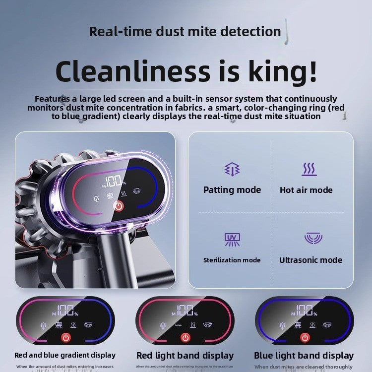 Smart home heated vacuum cleaner