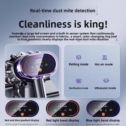 Smart Heated Vacuum Cleaner – Powerful Cordless Home Cleaning Machine