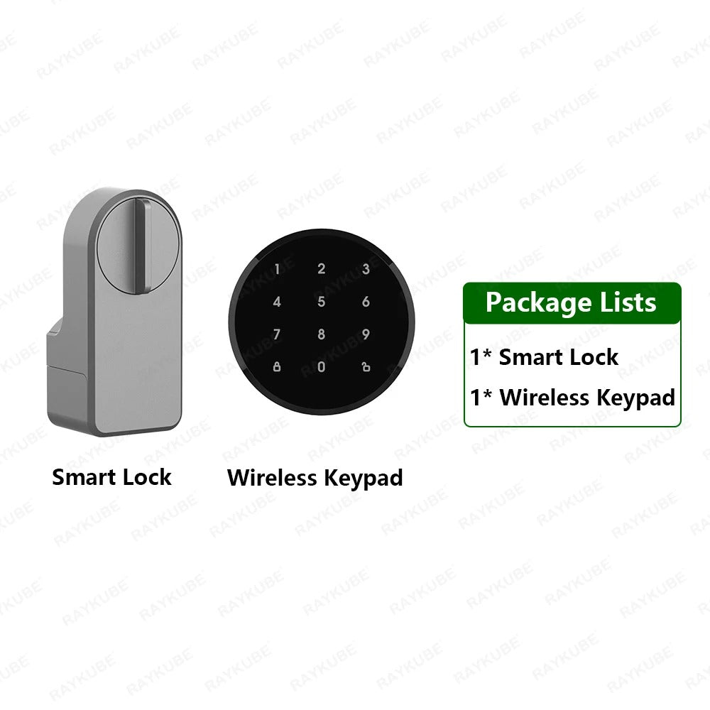 Smart Door Lock - RAYKUBE A1 Pro | Fingerprint + WiFi + Alexa Compatible