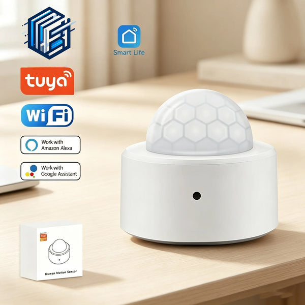 Tuya Zigbee PIR Motion Sensor Human Body Infrared Detector Smart Security Alarm Works with Alexa Google Assistant Smart Life App